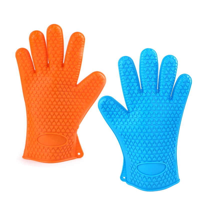 1 Pc Silicone Glove Heat Resistant Glove for BBQ Grill Gloves for Cooking Baking Tools Barbecue Grilling Gloves