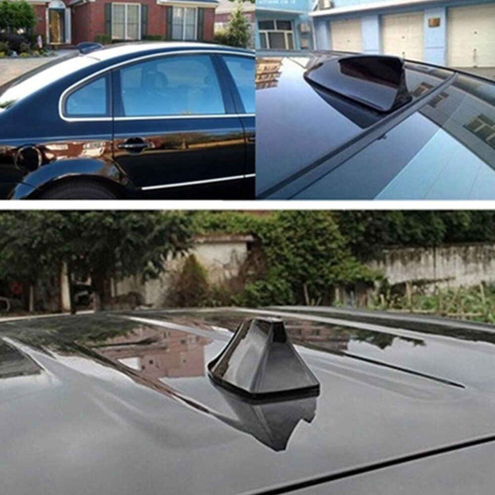 Upgraded Signal Universal Car Shark Fin Antenna Auto Roof FM/AM Radio Aerial Replacement for BMW/Honda/Toyota/Hyundai/Kia/etc