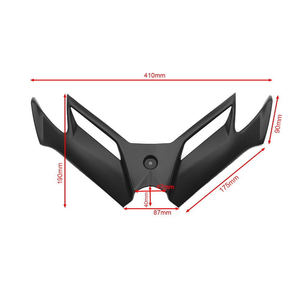 Motorcycle Front Aerodynamics Winglet Fairing For Kawasaki Ninja 250 300 Look ABS Plastic