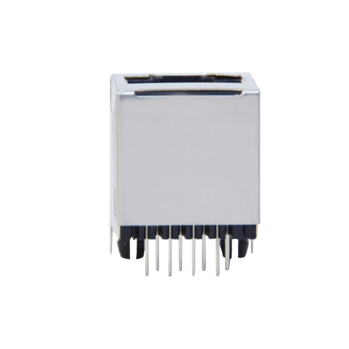 10 stk / sæt 8- pin pcb-monteret hunstikstik  rj45 netværksinterface ethernet 180 graders direkte indsats