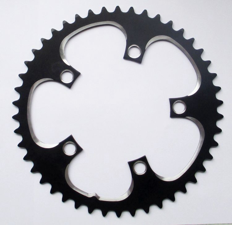 Chainring 110BCD 39T 44T 46T 48T 50T 53T black crankset aluminium 5 to 9 speed