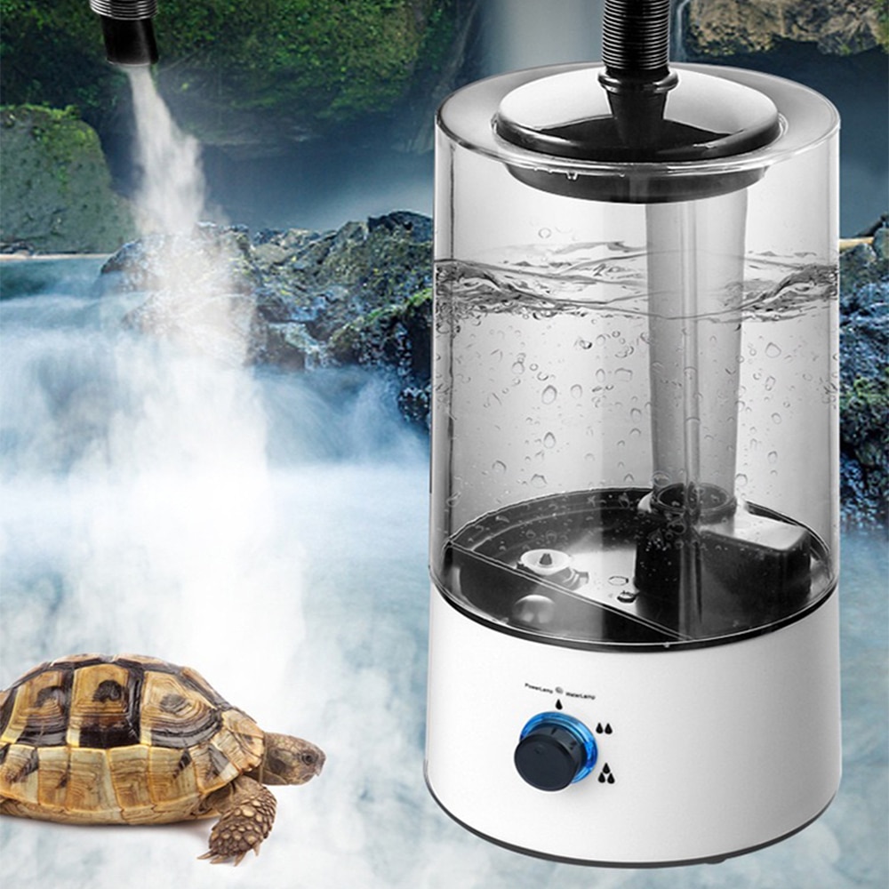 Terrarium Mist Reptile Humidifier Climbing Pet Box Humidify Atomizer Water Tank Fog Machine for Snake Turtle Lizard Pet Cooling