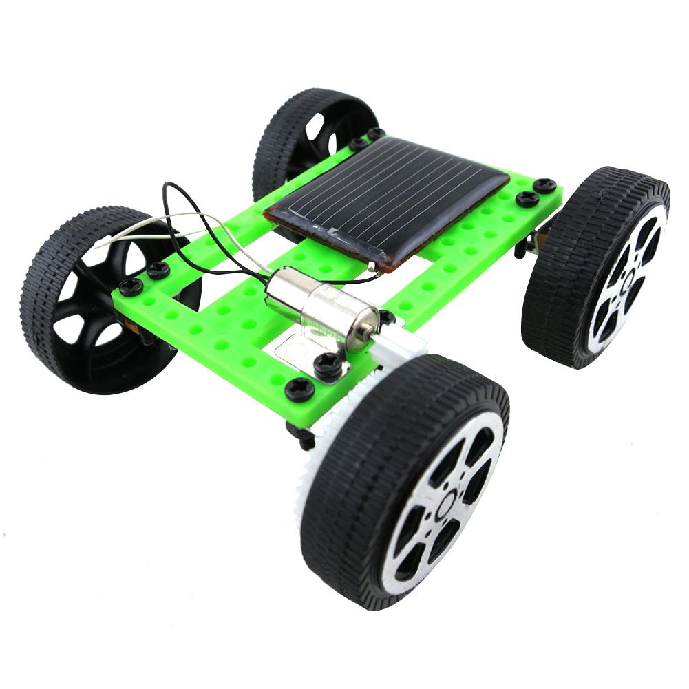 1 Set Mini Zonne-energie Speelgoed Diy Auto Kit Kinderen Educatief Grappig Zonne-energie Puzzel Gadget Hobby Kids Kinderen speelgoed Auto