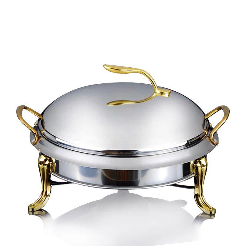 stainless steel alcohol stove household /commercial small chafing dish solid fuel boilersmall dry pot apple pot 20/24cm