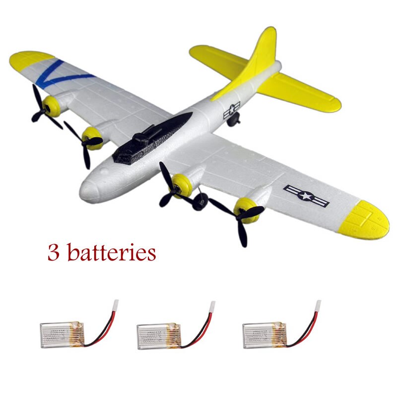 Remote Control glider FX817 2CH Resistance to falling Stunt Flying Aircraft Aerial fortress bomber use EPP Materia FSWB: 3 batteries