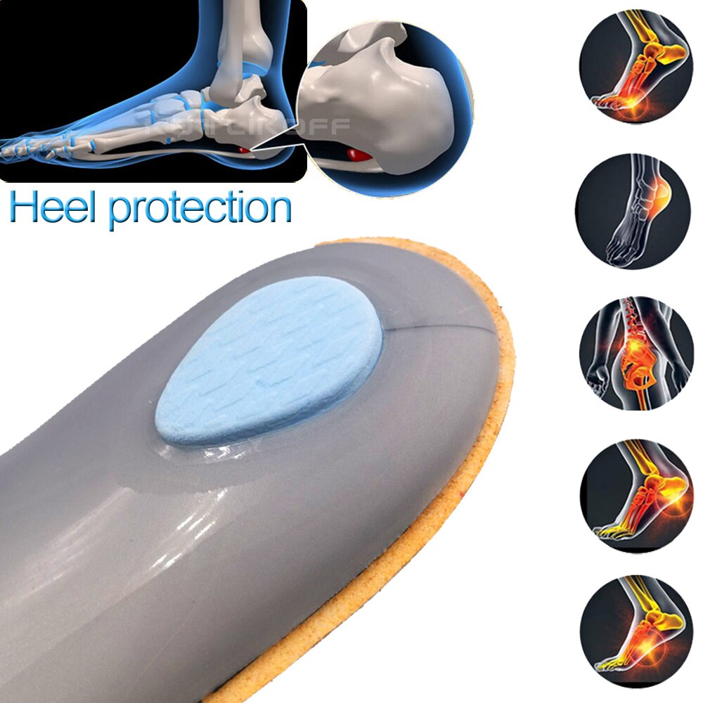 KOTLIKOFF semelle orthopédique en cuir pour pieds plats soutien de la voûte plantaire chaussures orthopédiques semelles intérieures pour pieds hommes et femmes jambe de boeuf