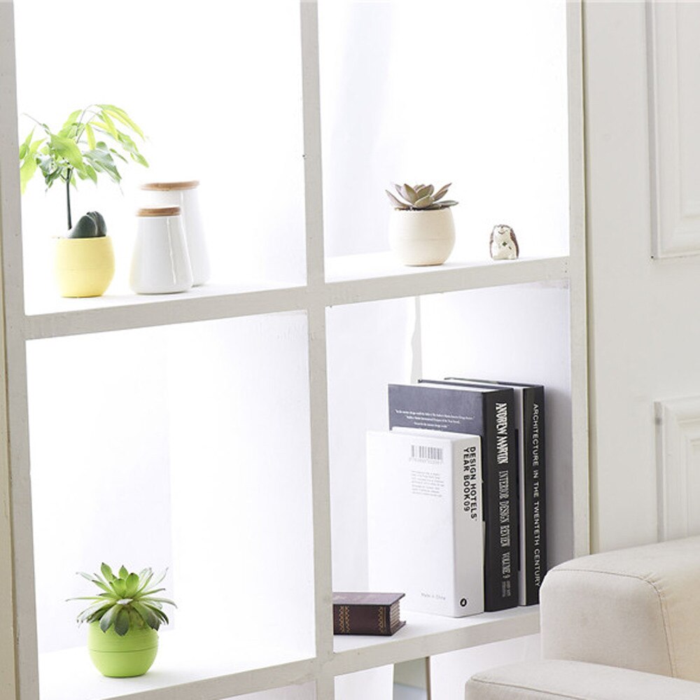 Mini Colourful Round Plastic Plant Flower Pots Home Office Decor Planter Decorative Crafts In The Bedroom Living Room Decoration