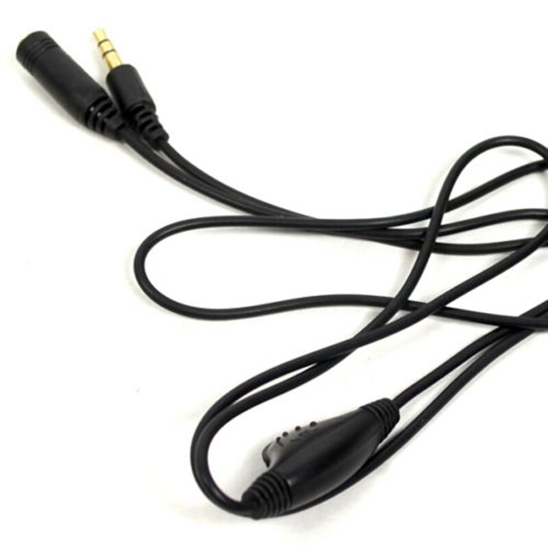 3.5mm Jack TO 3.5mm Jack Female Aux Cable With Volume Control Earphone Headphone Speaker Extension Audio Cable Adapter Wire Cord