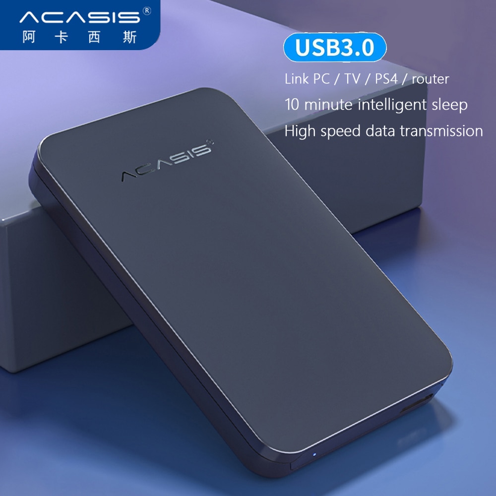 Acasis&#39;&#39;2tb 1Tb 500Gb Super Externe Harde Schijf Schijf USB3.0 Hdd Opslag Voor Pc, Mac,Tablet, xbox, PS4, Tv Box 4 Kleur Hd