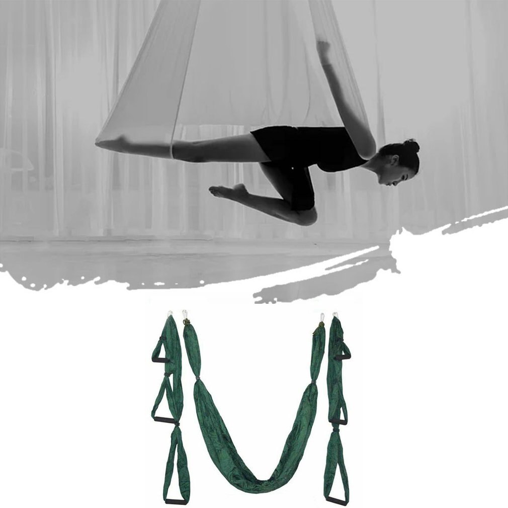 6 Handles Anti-gravity Yoga Hammock Swing Parachute Yoga Gym Hanging Outdoor Leisure Decompression Hammock