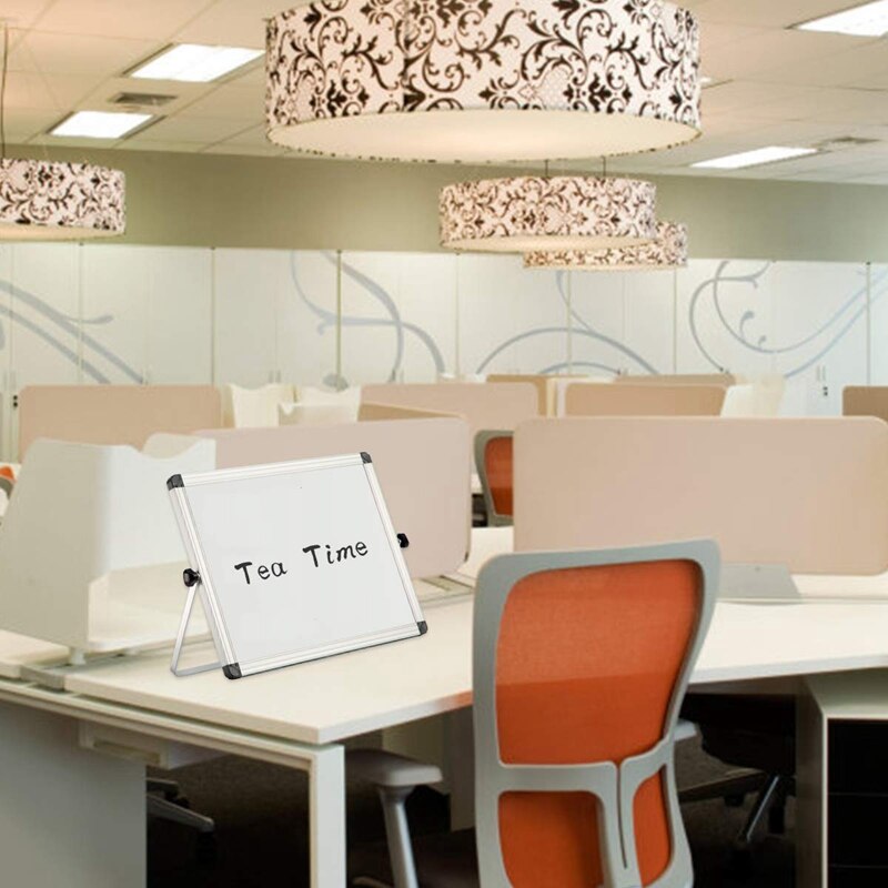 Klein whiteboard voor op het bureau, draagbaar, klein dubbelzijdig whiteboard van netic, ezel voor kinderen, takenlijst, whiteboard voor thuis