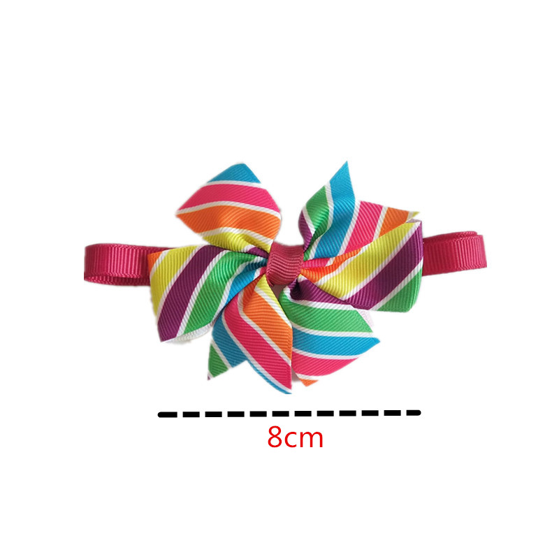 Corbata ajustable para perros y gatos, lazo hecho a mano para el cuello, corbatas para mascotas, pajarita para gatos y cachorros, elementos para el cuidado de mascotas, 50 Uds.