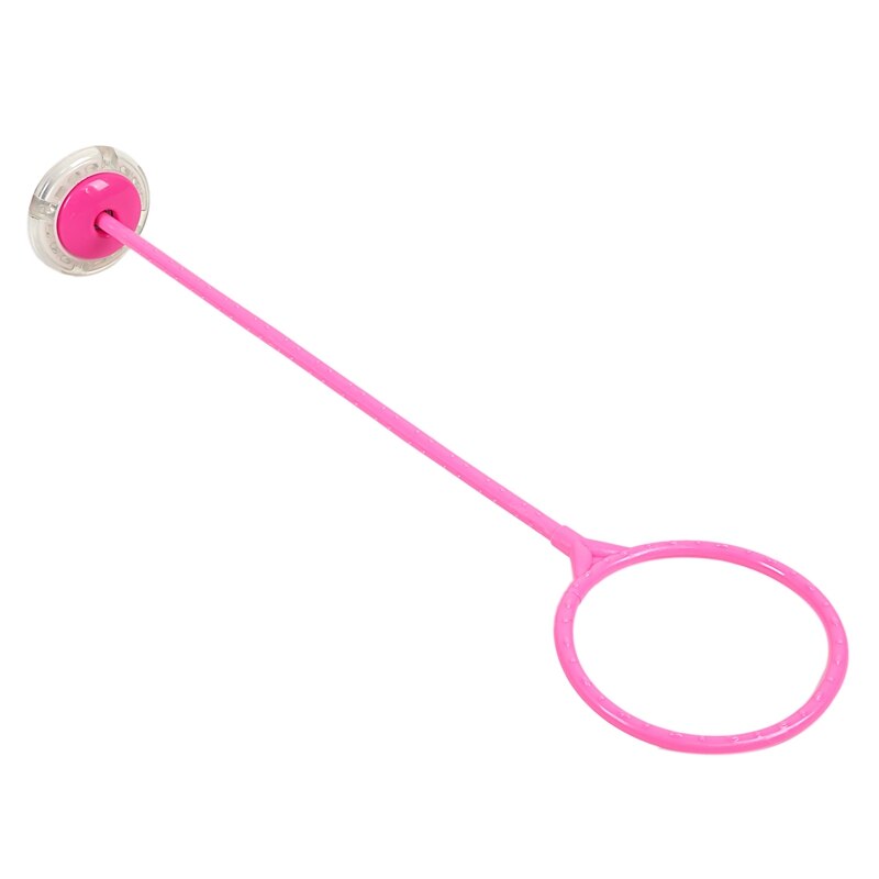 Outdoor Plezier Speelgoed Ballen Elastische Led Flash Springen Voet Bal Springen Ring Springen Cirkel Stuiterende Bal Speelgoed Voor Kinderen, roze