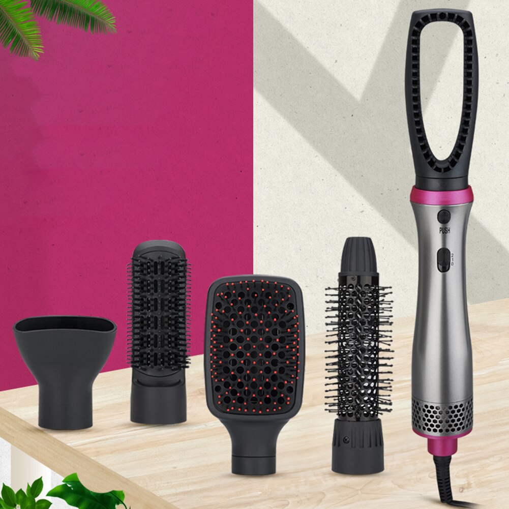 5 in 1 Air Brush Multifunction Curler Straight Electric Hair Brush Comb