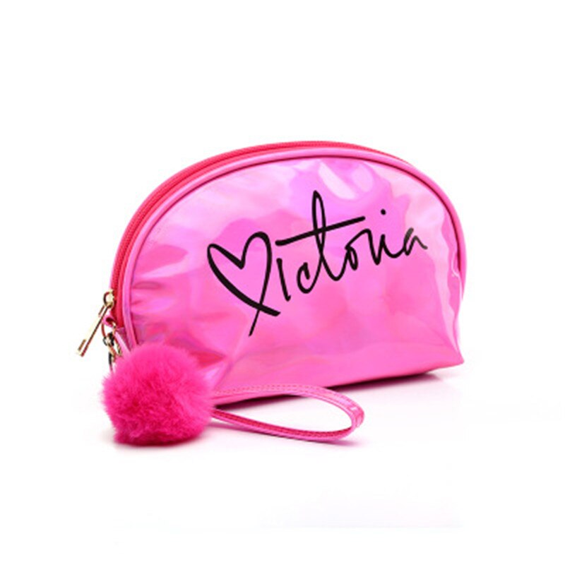 Uosc Make-Up Tas Reizen Vrouwen Leuke Make Up Zakken Rits Pvc Brief Mode Vrouwen Travel Organizer Cosmetische Tassen: Rose
