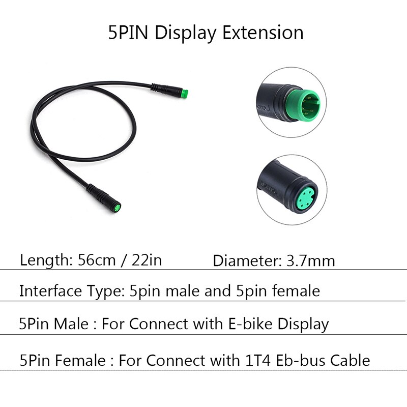 E-bike Cable For Bafang/8FUN Motor Kits Gear Sensor USB Programming Hydraulic Brake Sensor Display 5PIN Brake 3pin 1T4 1T2