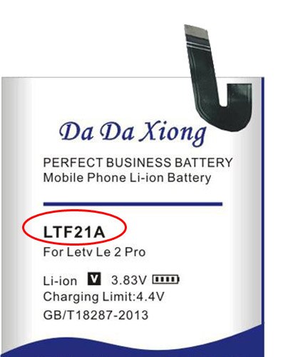 Batería LTH21A LTF21A LTF23A LTF26A para Letv Le Max 2 X820 LeMax2 X822 para Letv Le 2 Pro para Letv Pro3 X720 X722 X728 X650 X650: LTF21A