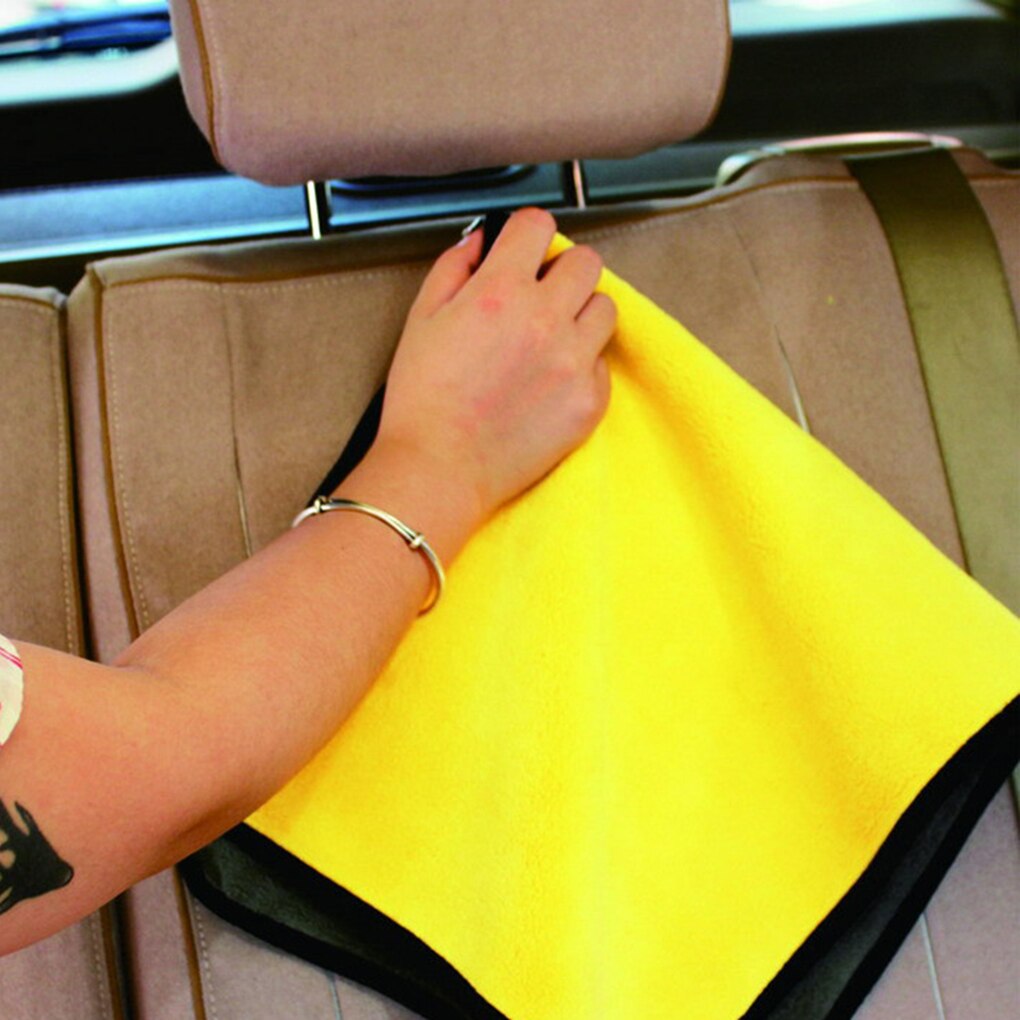Soft Microfiber Car Washing Thickening Towels Water Absorber Anti Hairs Falling Automotive Cleaning Tools