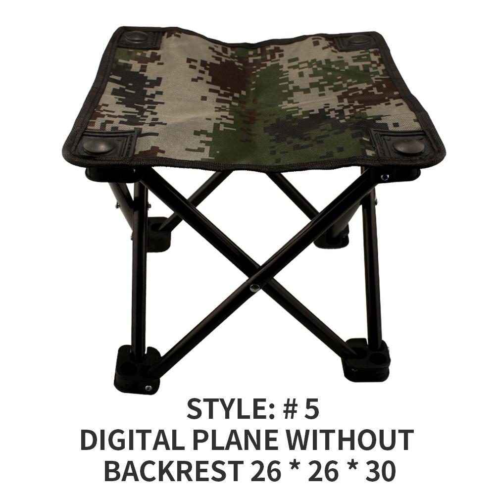 Klapstol bærbar sammenklappelig campingstol til backpacking vandreture bbq picnic rejse stranddæk sæder havemøbler: Stil e
