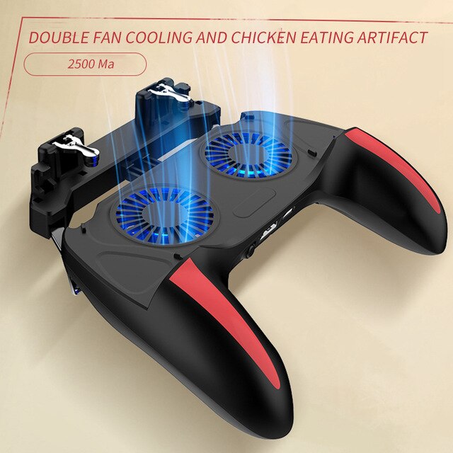 Controller per iPhone Android Trigger Pubg accessori per cellulari dispositivo di raffreddamento del telefono cellulare raffreddamento Gamepad Joystick gioco per Smartphone: Built-in 2500mah