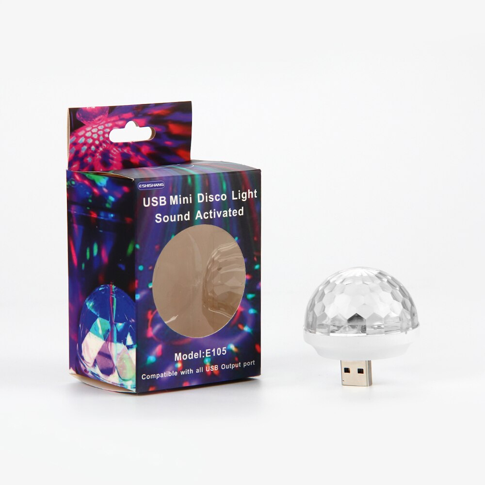 Mini USB Disco Light Computer USB Gadget Magic Dj Light Stage Lighting Effect Light RGB Small Magic Mini Lanterns Clearance