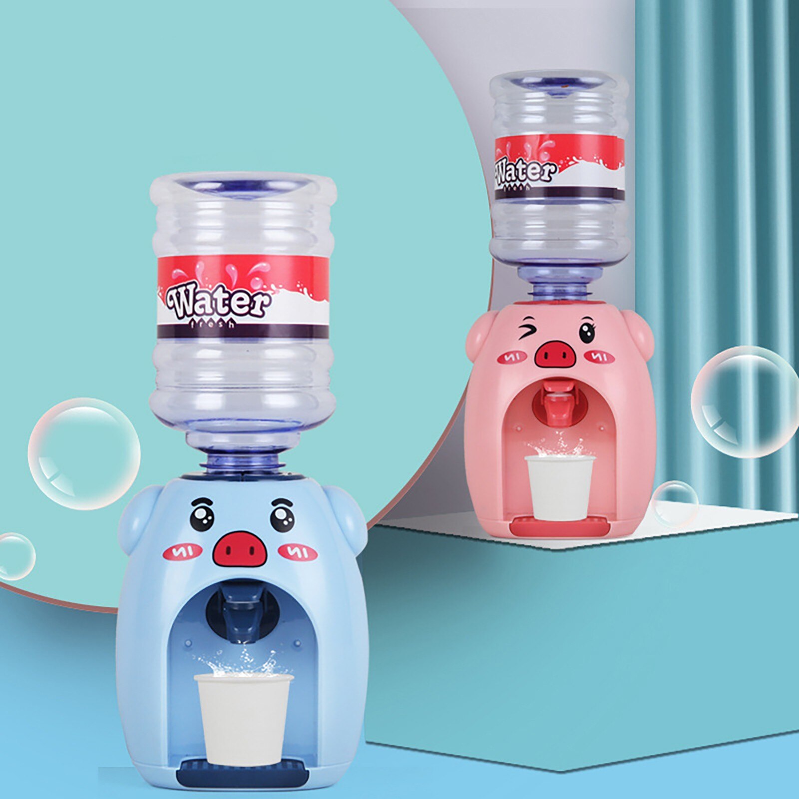 Wonderlife Mini Water Dispenser Cartoon Slaapzaal Kantoor Water Dispenser Drinken Fonteinen Voor Kinderen Speelgoed Accessoires # T2P