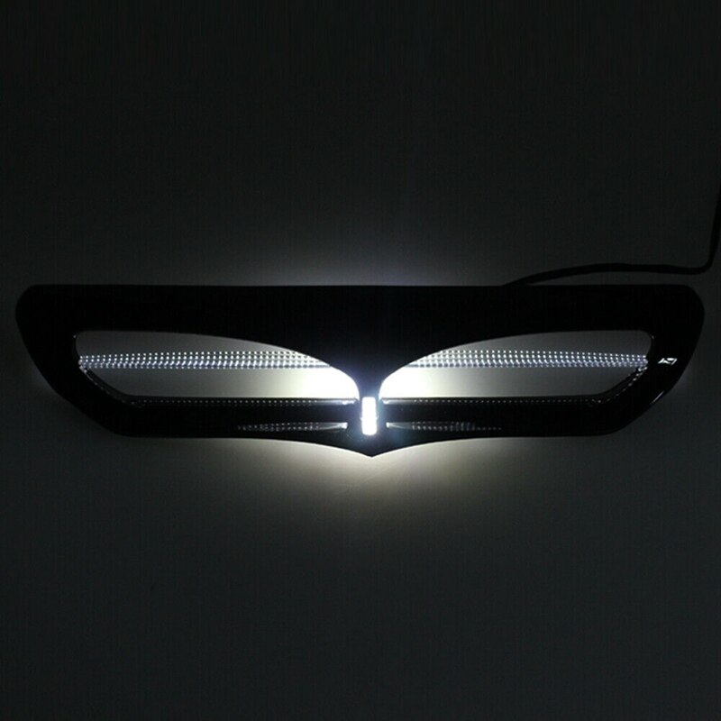 Motorcycle Air Intake Vent Accent Trim Fairing with White LED Light for Touring Electra Street Glide