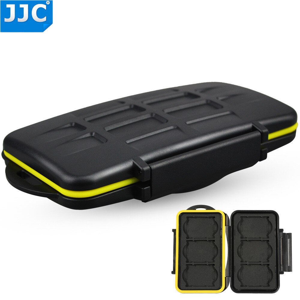 Jjc MC-XQD6 Waterbestendig Anti-Shock Xqd Kaarthouder Camera Geheugenkaart Zak Case Opslag Protector Cover Voor 6 Xqd Kaarten