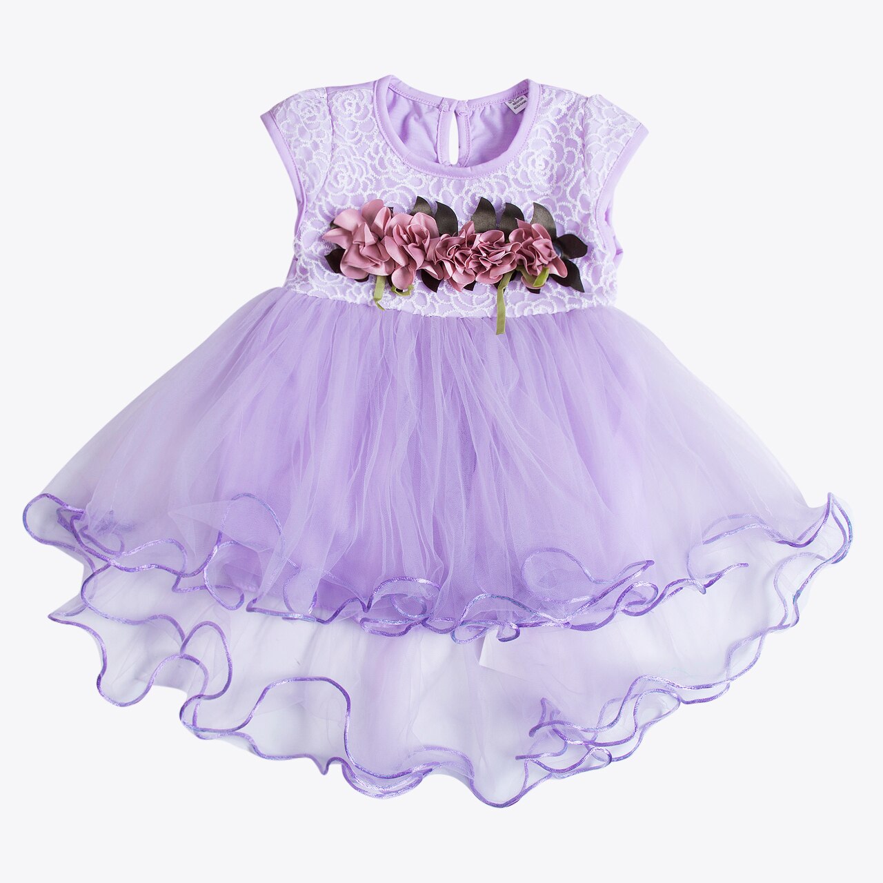 Peuter Baby Kid Baby Meisje Zomer Bloemen Jurk Prinses Partij Jurken: Paars / 18m