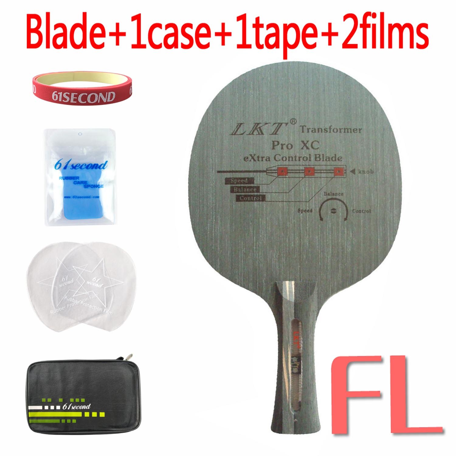 Lkt transformer pro xc extra control long shakehand fl tischtennis-pingpong-schläger: Fl mit fm-gehäuse