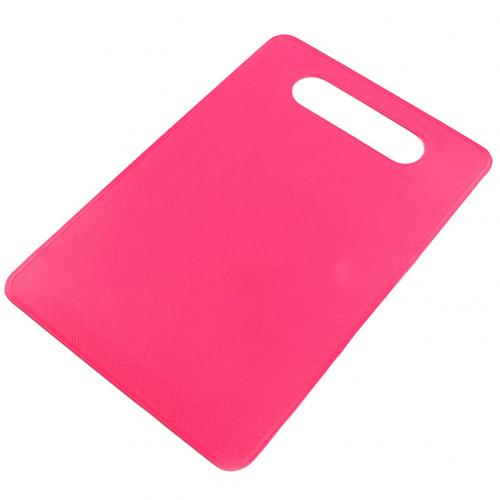 Non-Slip Kunststof Hakblok Hangen Gat Snijplank Voedsel Snijden Blok Mat Koken Levert Fruit Groente Snijden Keukengereedschap: Magenta