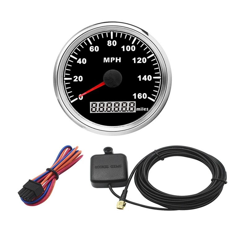 85mm GPS Speedometer Waterproof 160MPH for Car Truck Motorcycle: Default Title