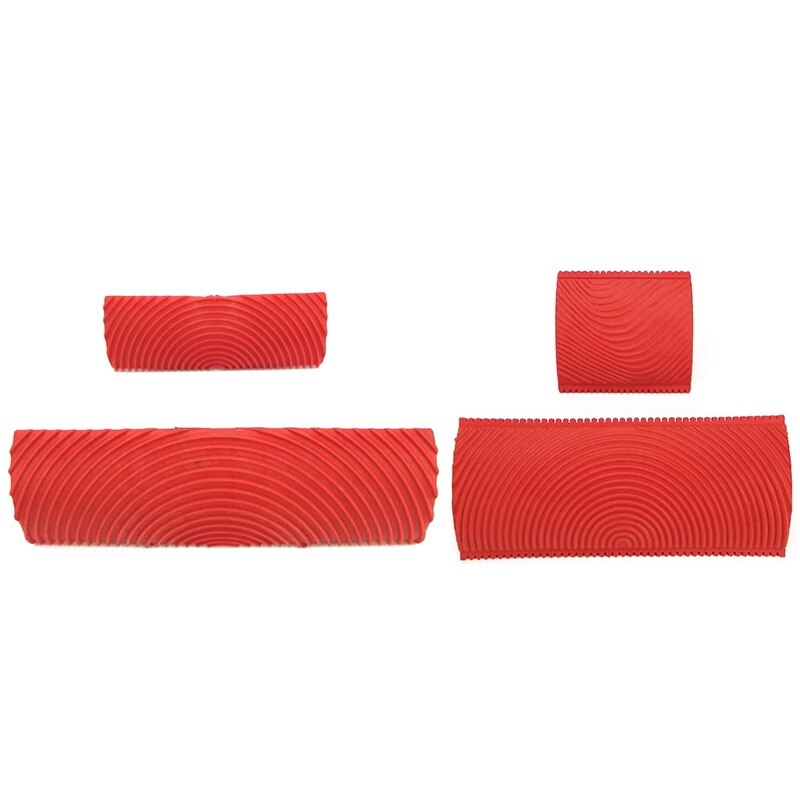 Diy-set voor houtnerf, imitatiehoutnerf, verfroller, kwast, muurverfset, gereedschapset voor muurtextuurkunst: Default Title