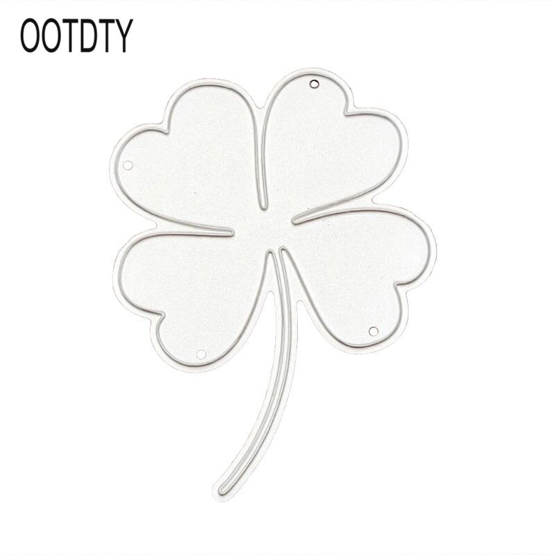 Stal węglowa koniczyna na szczęście szablon robić wytłaczania matryc szablon forma papier robić majsterkowania Sztuka rzemieślnicze notatnik zakładka dekoracja kartek: Default Title