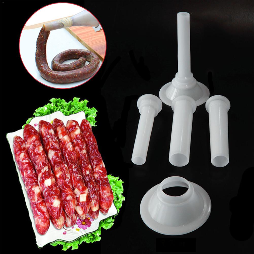 3 Pcs/Set Meat Grinder Sausage Stuffer Filling Tubes Funnels Nozzles Spare Parts For Sausage Maker Handmade Sausage Tube