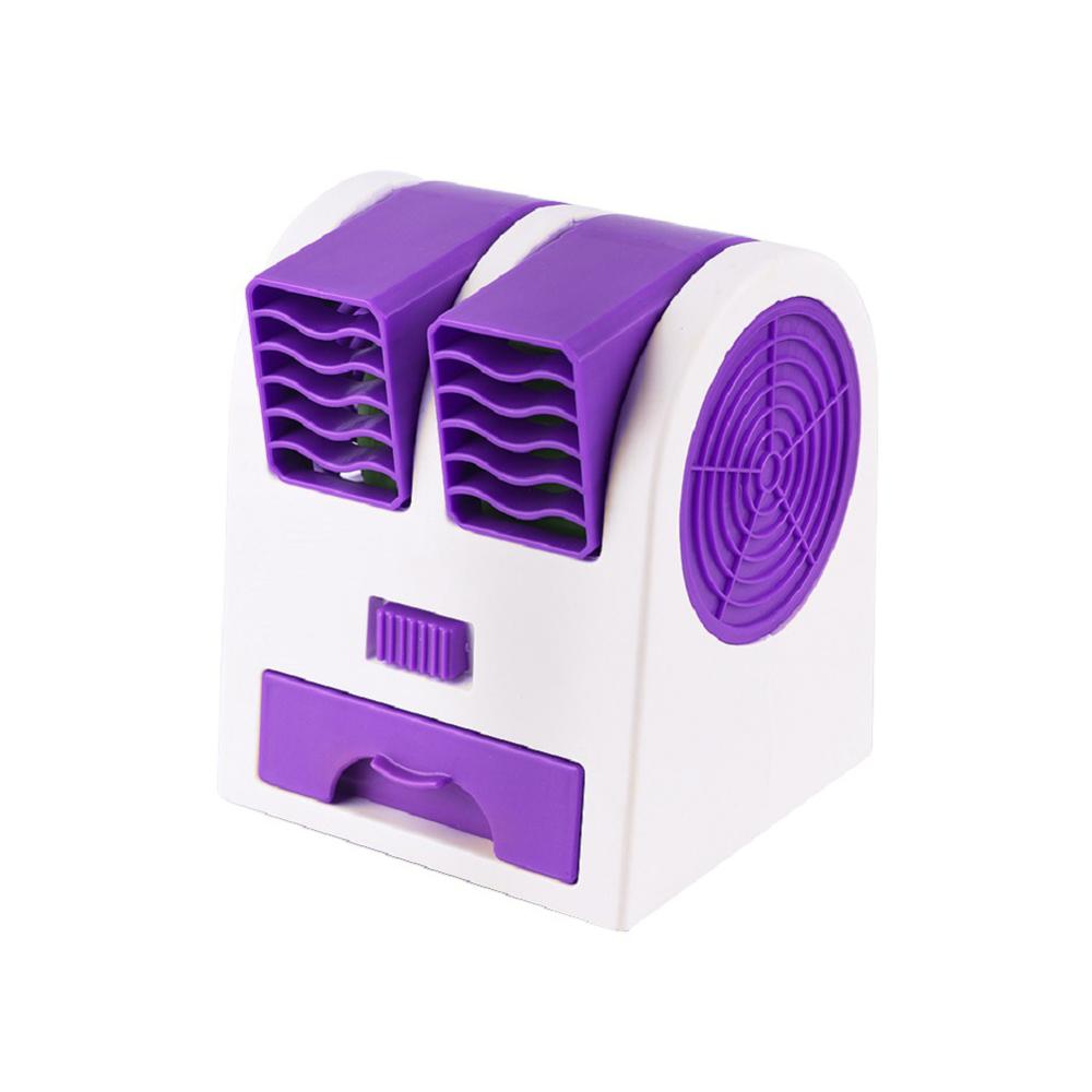 Dual-port Fan USB Mini Air Cooler USB Electric Fan Battery Charging Dual-purpose 6 Colors Arctic Air Air Conditioner Home