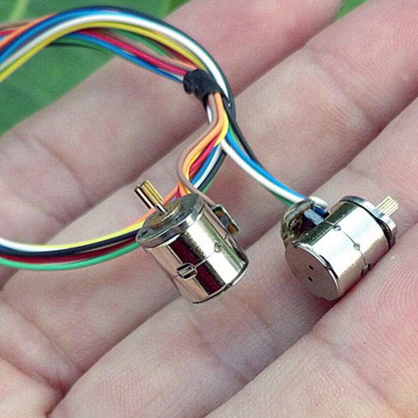 1Correct 4 Wire 2 Phase Miniature stepper motor micro stepping motor (diameter:8 mm ,Height:8.2 mm)