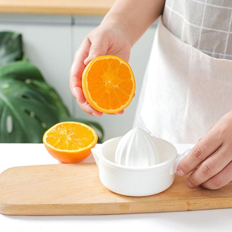 1pcs Lemon Press Manual Lemon Juicer Plastic White Juicer Juice Machine Kitchen Accessories Fruit Citrus Press Home Lemon F3J6