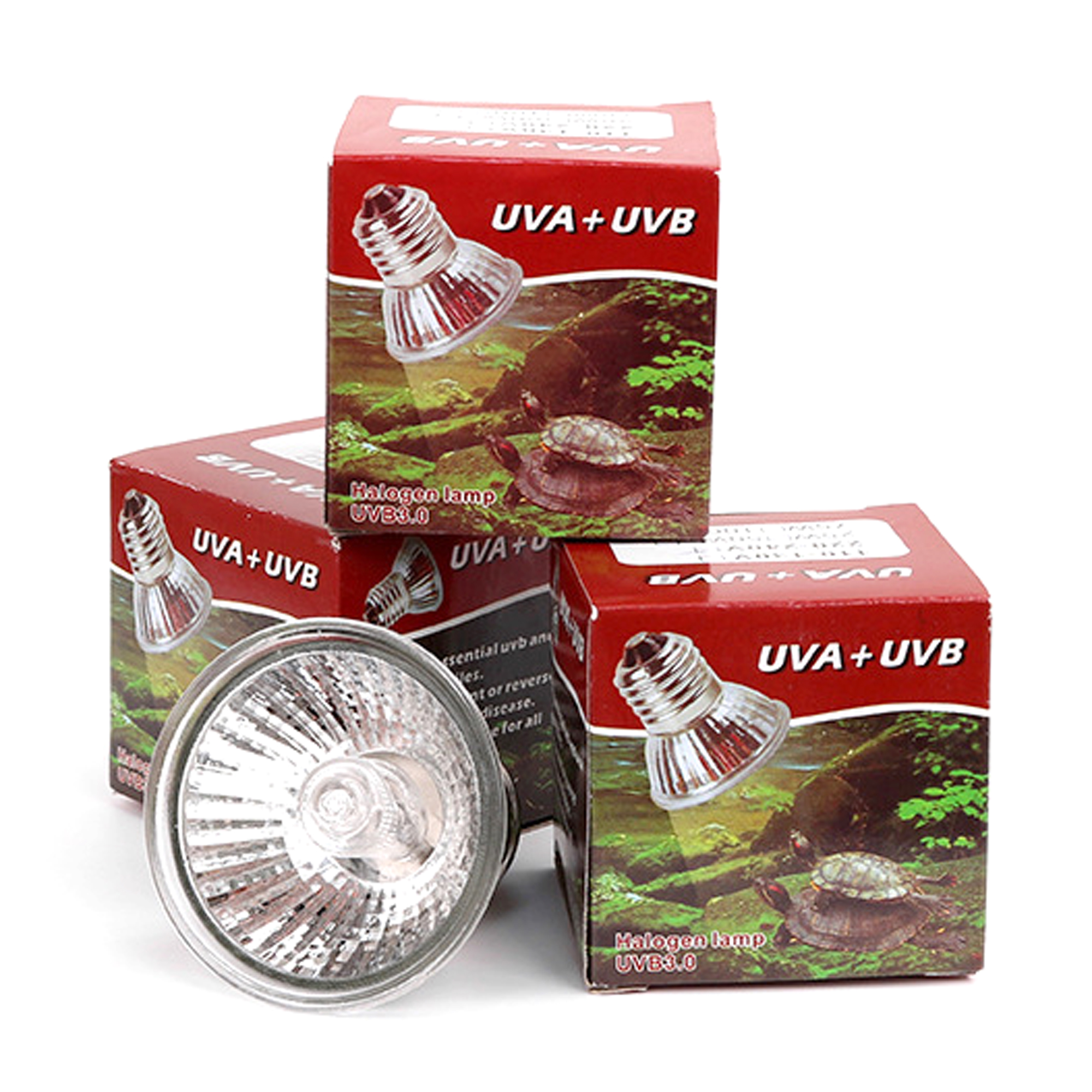 25/50/75W UVA + UVB 3,0 lámpara para reptiles bombilla tortuga tomar el sol bombillas de luz UV lámpara de calefacción anfibios lagartos controlador de temperatura 1 pieza