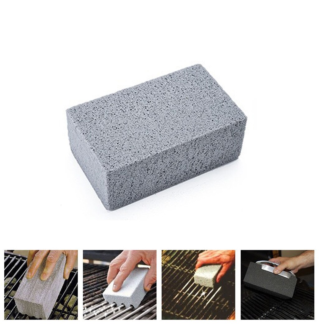 Bbq Grill Cleaning Brick Block Bbq Racks Stains Grease Cleaner Barbecue Cleaning Stone Bbq Tools Kitchen Decorates Gadgets #T2G