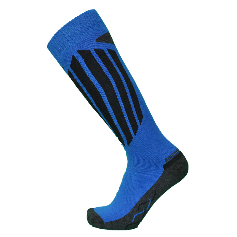 1 paar Winter Classic De Hele Badstof Dikke Wol Ski Sokken (1 PAAR): Blauw / L(EU43-46)