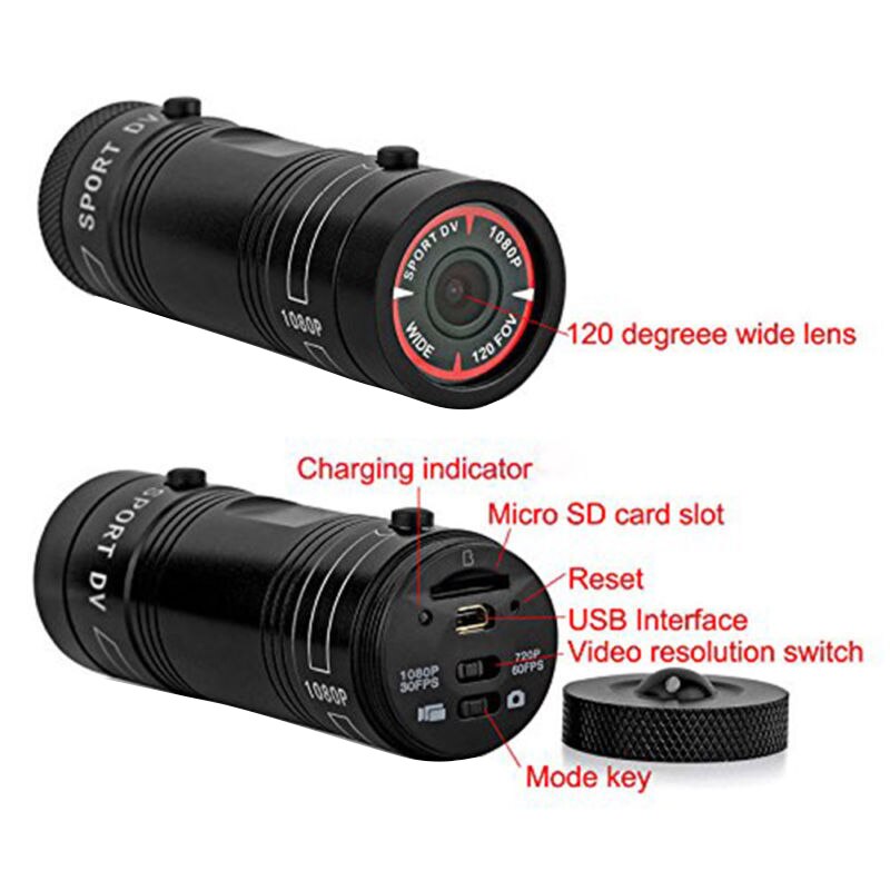 Mini F9 HD 1080P vélo moto casque Sport caméra enregistreur vidéo DV caméscope Mini caméra