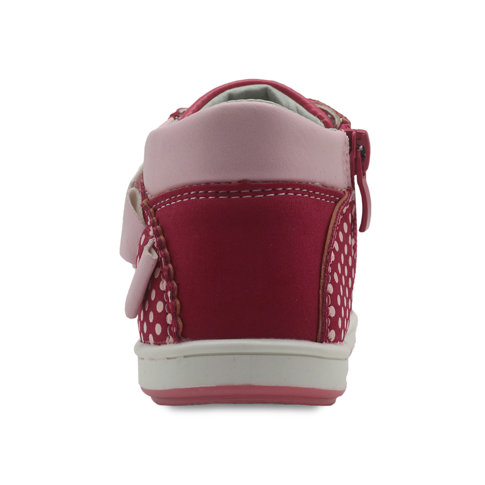 Apakowa jenter joggesko vår høst pu #39 barnesko med glidelås anti-skli barn nydelige lappete løpesko