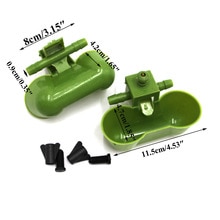 50PCS Automatic water fountain pet bird waterer waterers watering quail equipment blue birds drinking bowl poultry farming tools