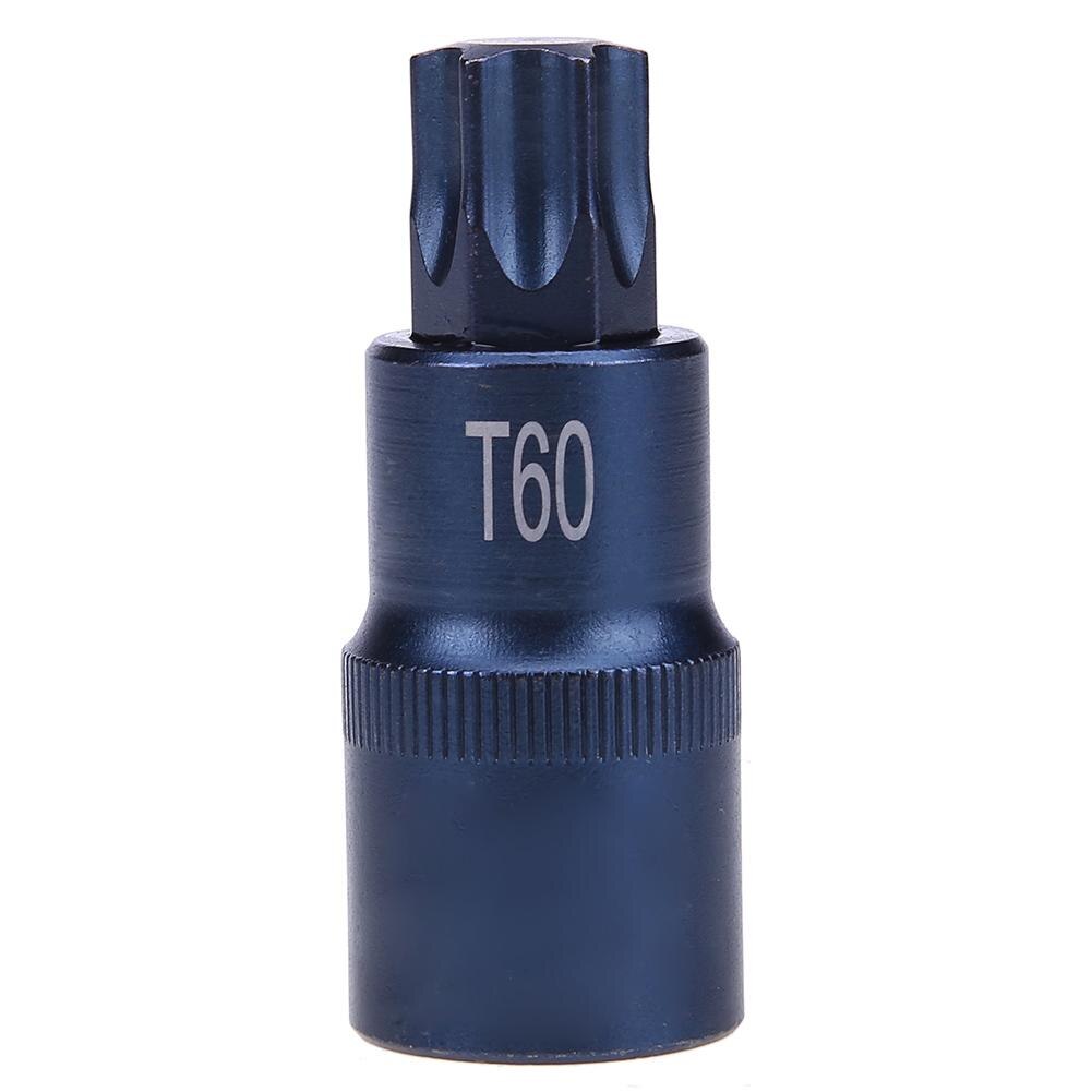Torx Screwdriver Bit Tool 1/2 Socket Bits Adapter T20 T25 T27 T30 T35 T40 T45 T50 T55 T60 T70 1/2 inch Adapter Hand Tool: T60