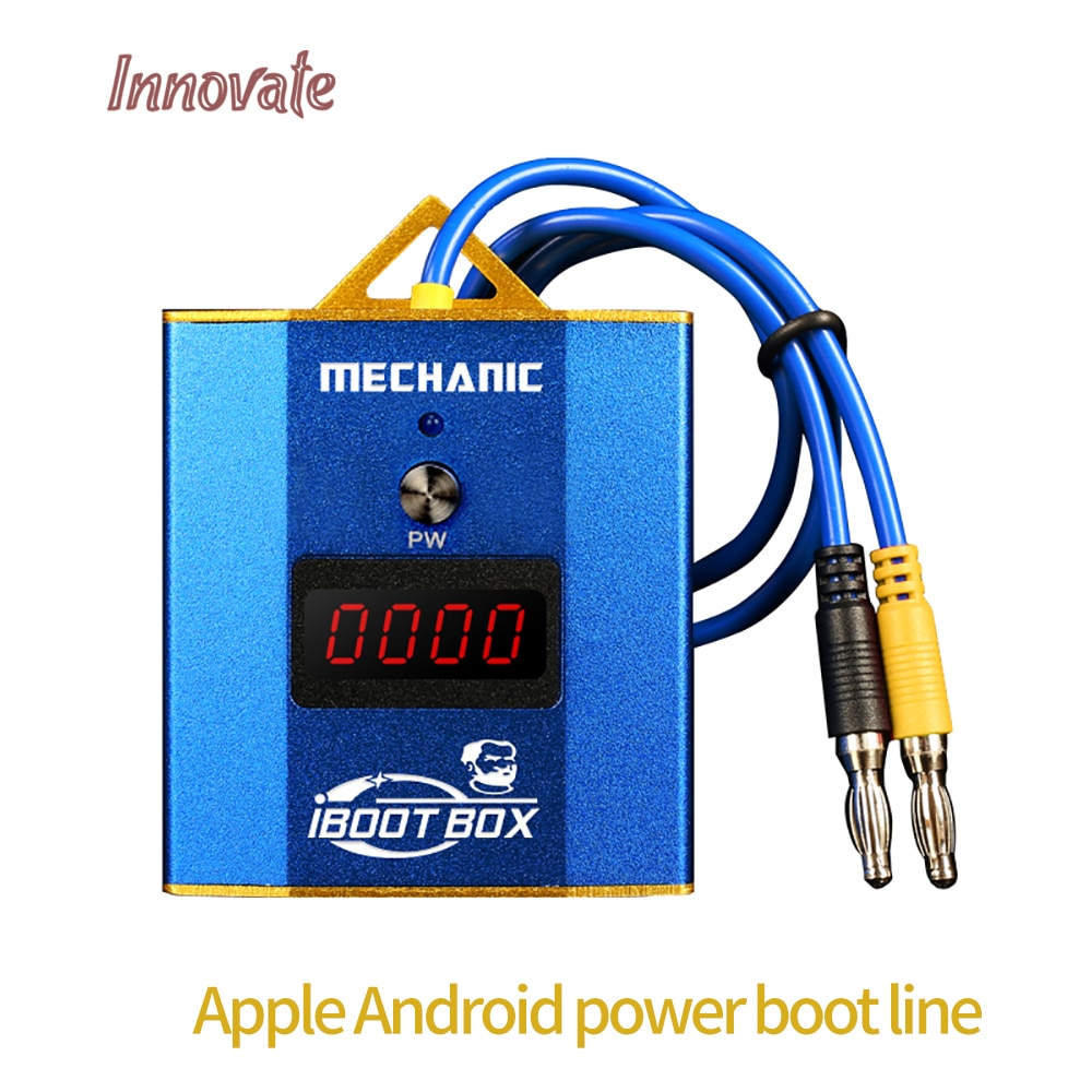 Mekaniker iboot box telefon reparation strømledning 5v-28v 6- port usb 4 digital led batteri strøm apple android telefon strøm test linje