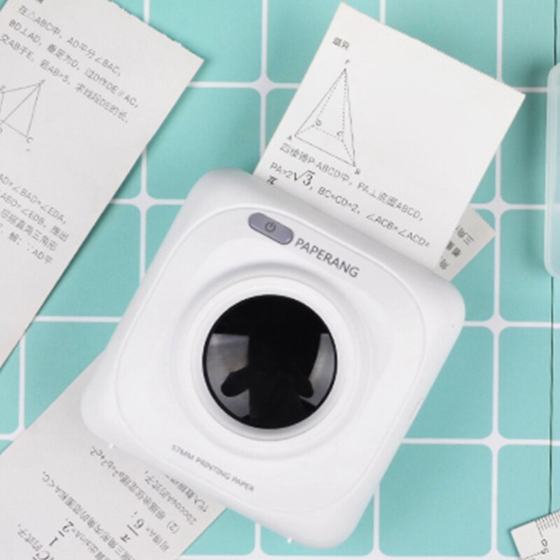 Mini Portable Thermal Printer Photo Pocket Photo 300dpi Printing With 1Roller Paper Wireless Bluetooth Student Printers School