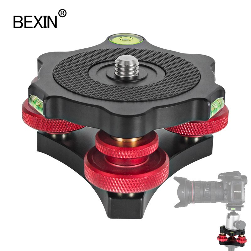 Fotografie Accessoires Camera Aanpassing Niveau Statief Mount Adapter Evenwichtige Schieten Quick Release Klem Voor Dslr Camera