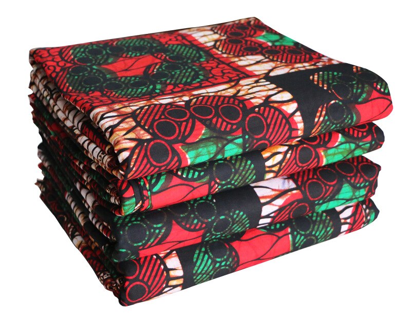 Tela estampada de algodón de , vestidos africanos de Ankara para de boda, trajes de 6 yardas x cm, novedad de 115: Color6