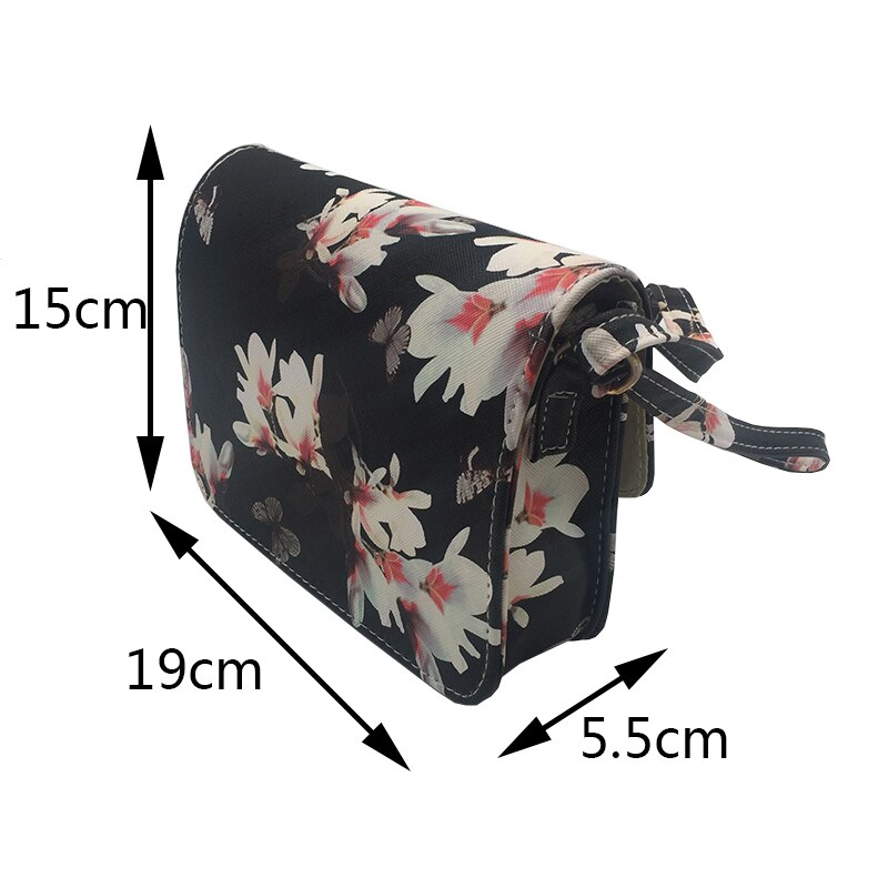 Vrouwen Bloemen Lederen Schoudertas Satchel Handtas Retro Messenger Bag Beroemde Clutch Schoudertassen Bolsa Zak Zwart Wit